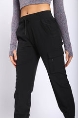 High Waist Active Joggers Black