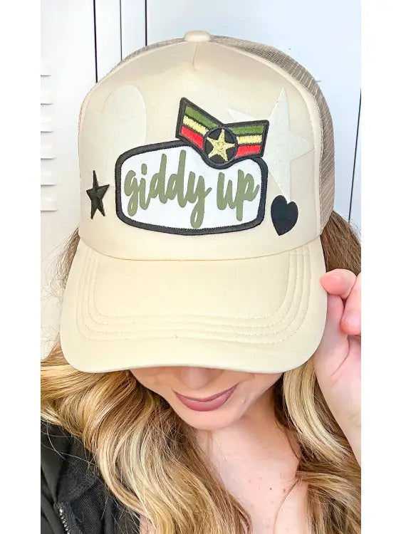 Giddy Up Patch Trucker Hat