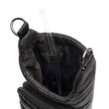 HydroBag Handle Crossbody Black Matte | Grey Black Stripe