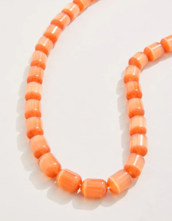 Mystic Stone 17" Necklace - Optic Peach