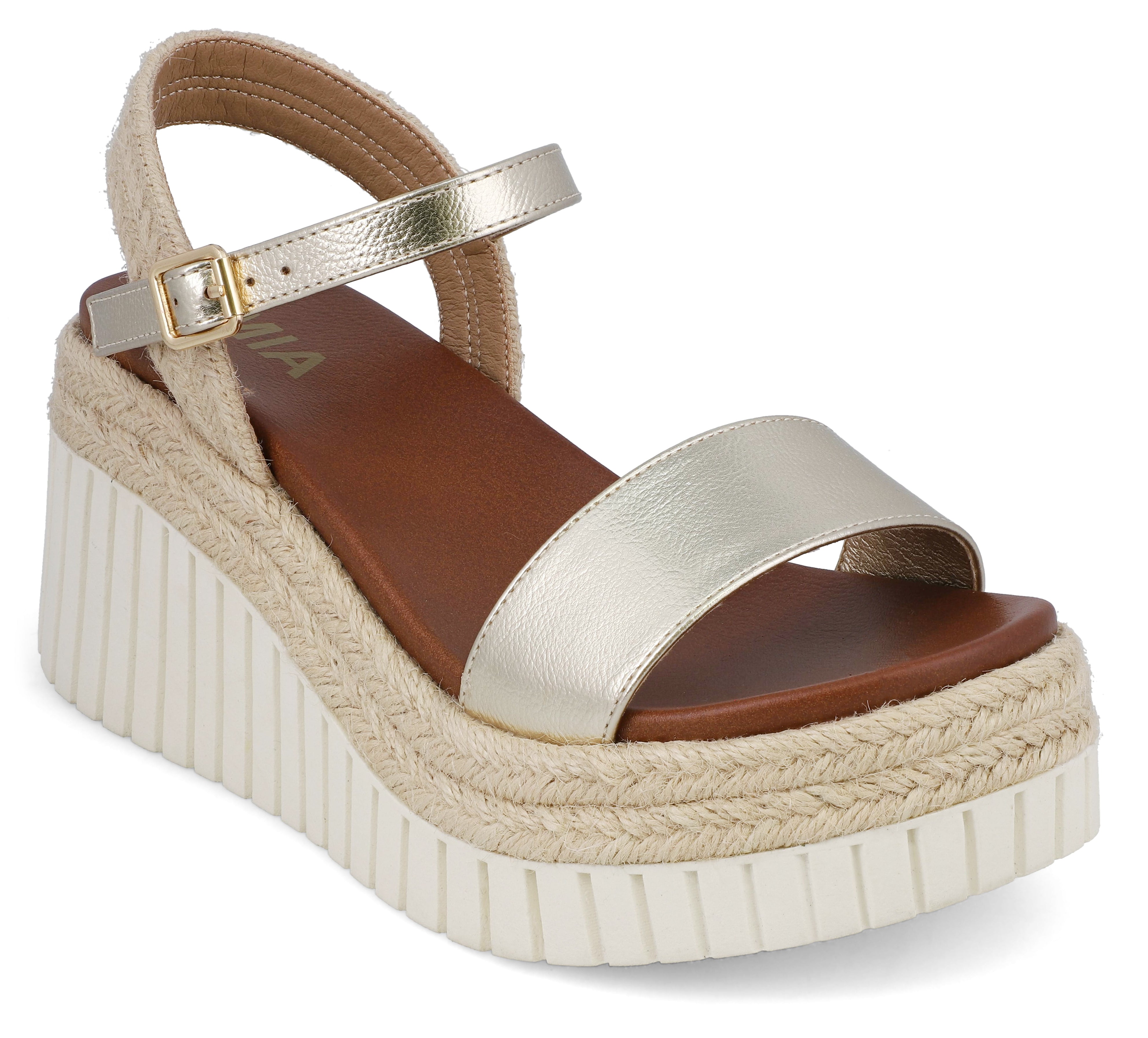 Yanis Platform Sandal Gold