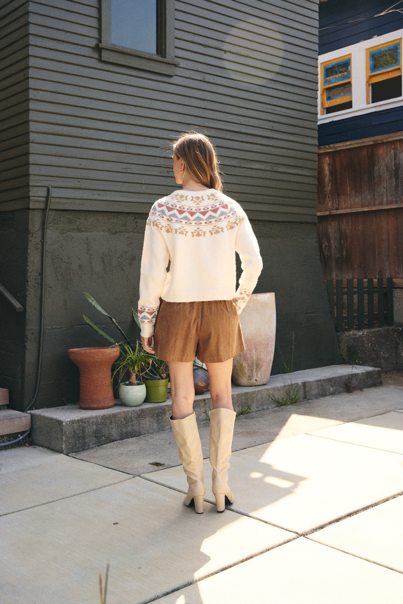 Fireside Stories Nordic Brushed Cardigan Cream