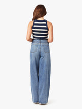 Brynn Belted Wide Leg Jeans Cove
