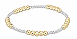 Classic Blissful Pattern 2mm Bead Bracelet
