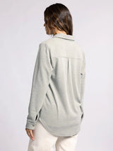 Lewis Button Up Shirt Vetiver Heather