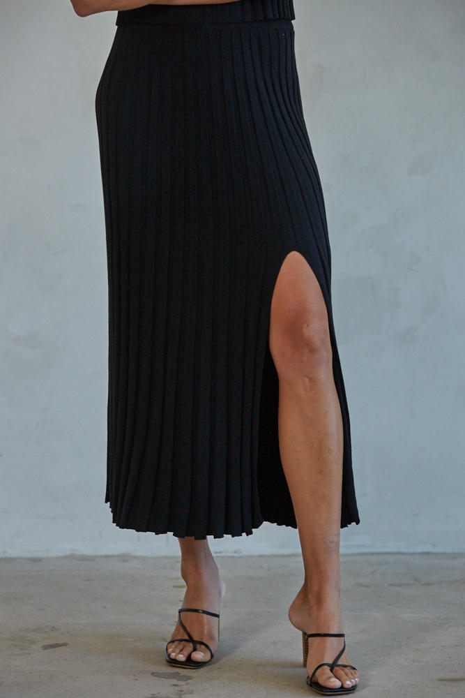 Sydney Sweater Ribbed Midi Skirt