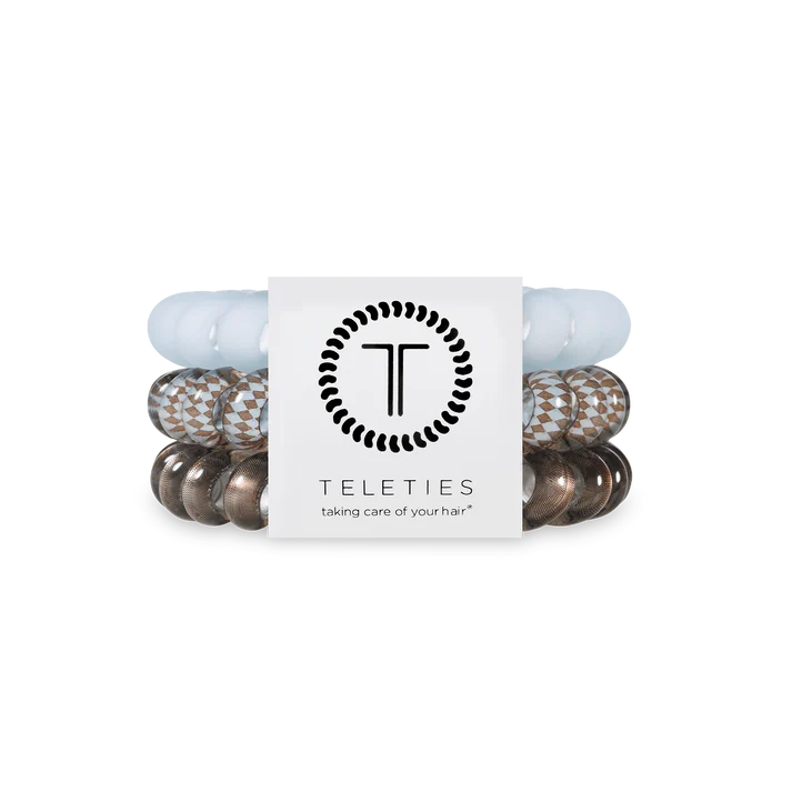 Teleties Small 3 Pack Truly Taupe Hair