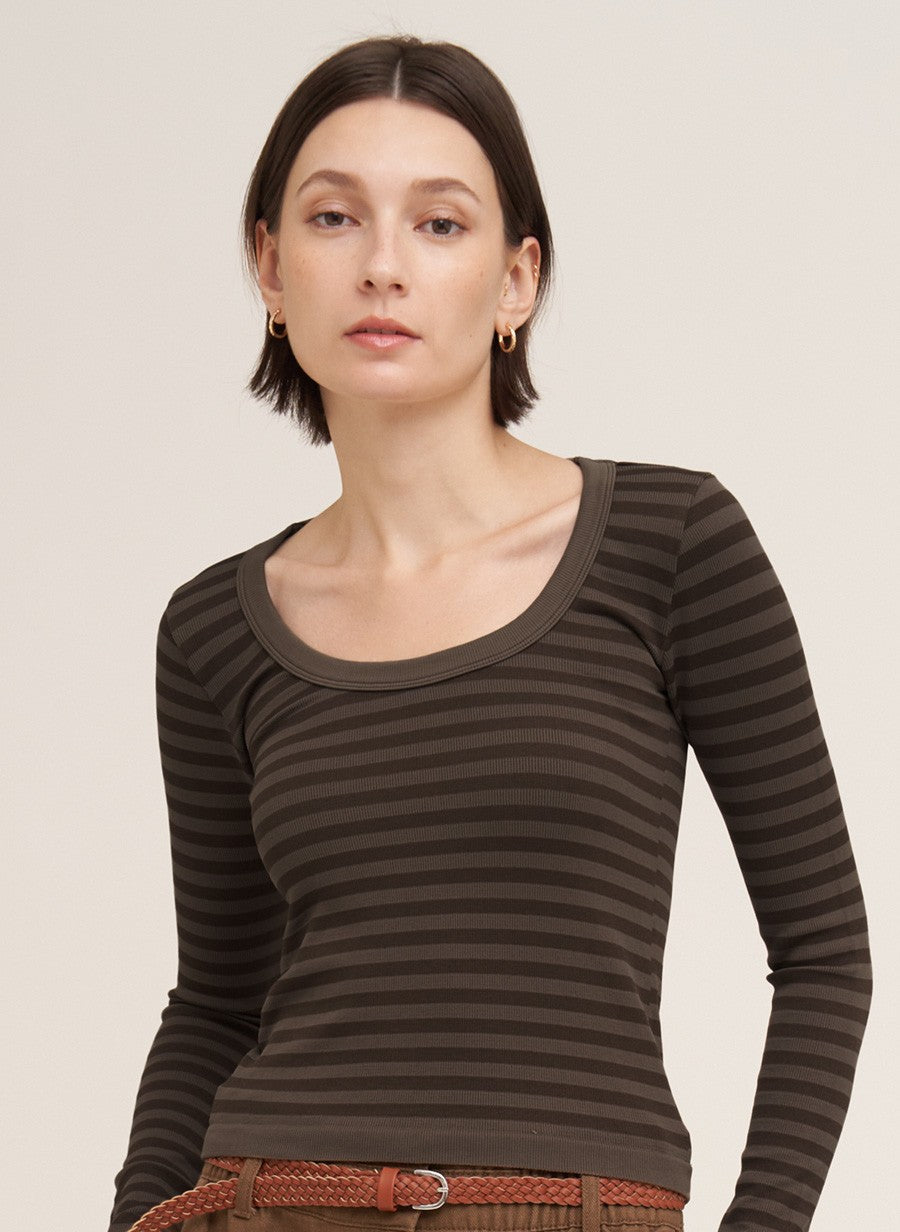 Striped Long Sleeve Top