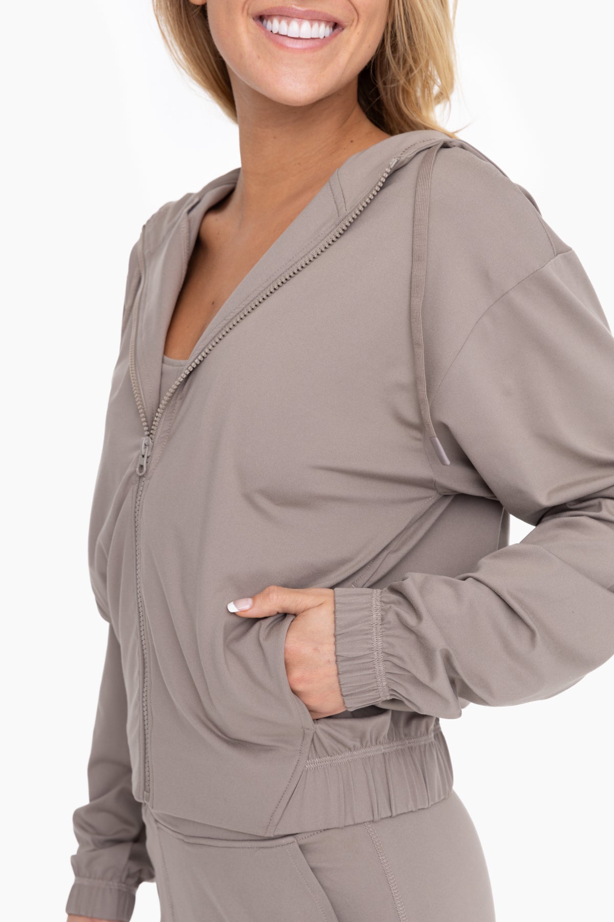 Flexcomfort Hooded Jacket Warm Grey