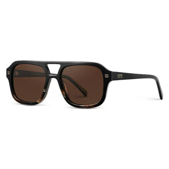 Sydney Sunglasses Gloss Black Mineral | Brown