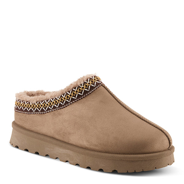 Alexon Suede Clogs Taupe