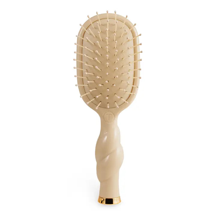 Teleties Mini Hair Brush Tan Detangler - Medium Hair