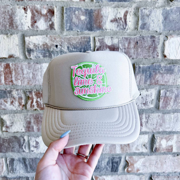 Tequila, Lime & Sunshine Patch Trucker Hat