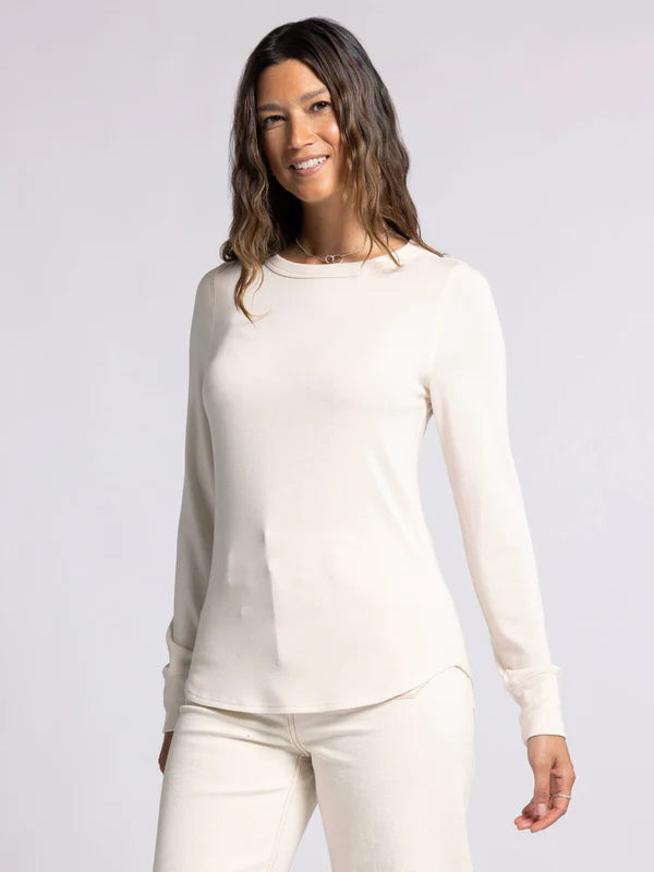 Stacy Long Sleeve Top White Swan