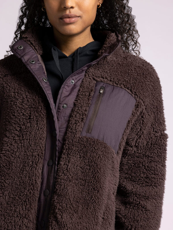 Kimble Sherpa Jacket Raisin