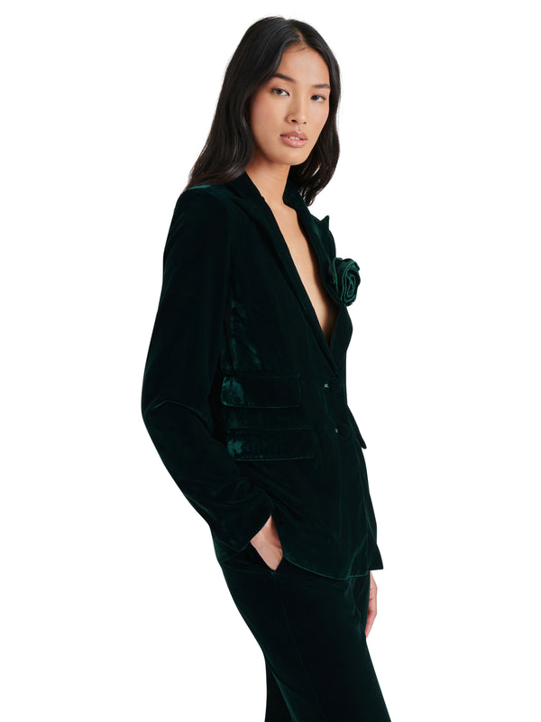 Merene Velvet Blazer Pine Grove