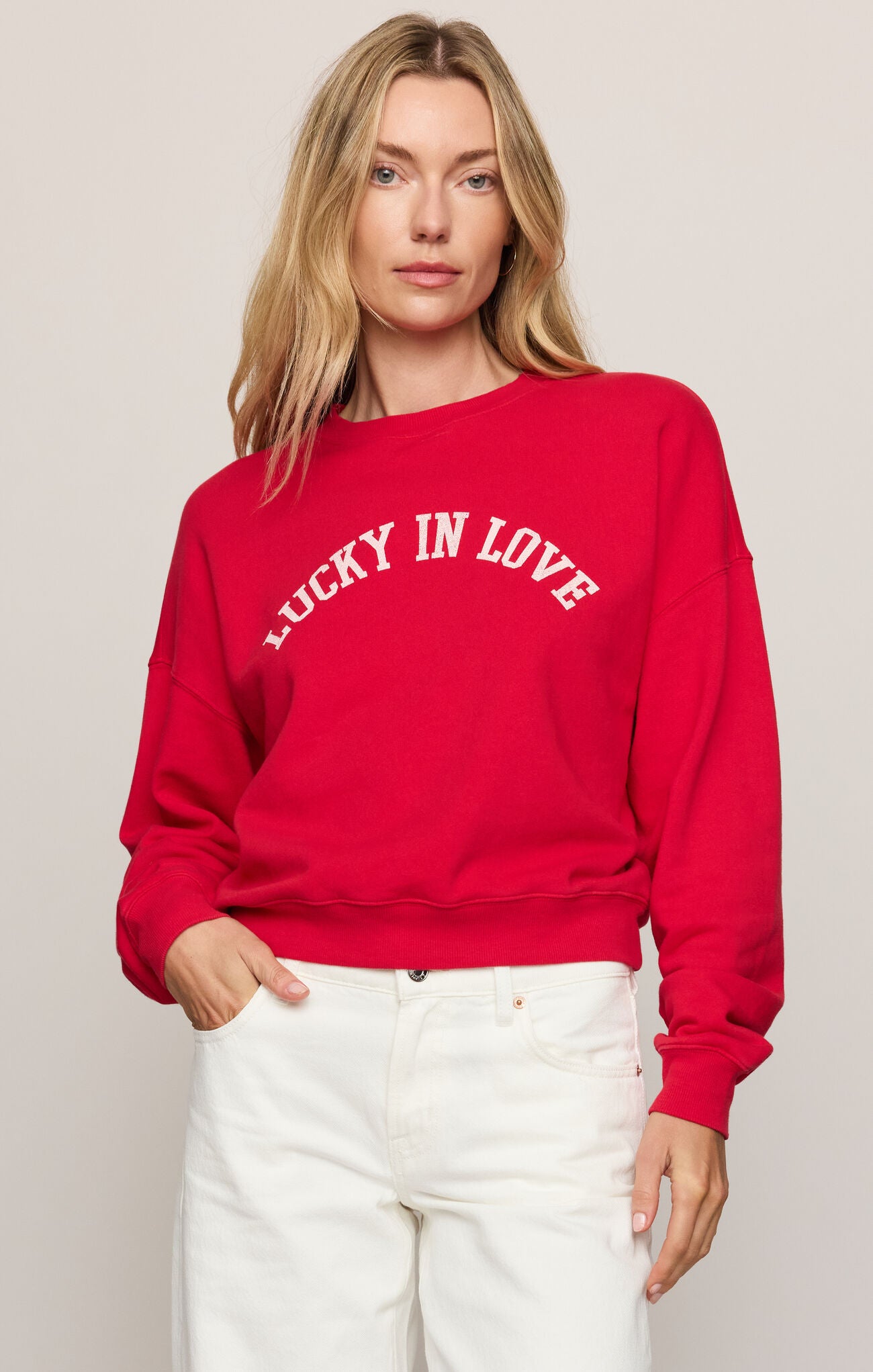 Lucky First Date Sweatshirt Amour Red