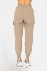 High Waist Active Joggers Warm Grey