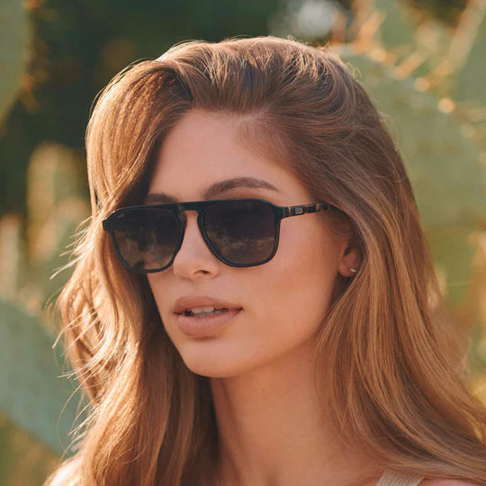 Emerson Sunglasses Black Beige Tortoise | Black Gradient