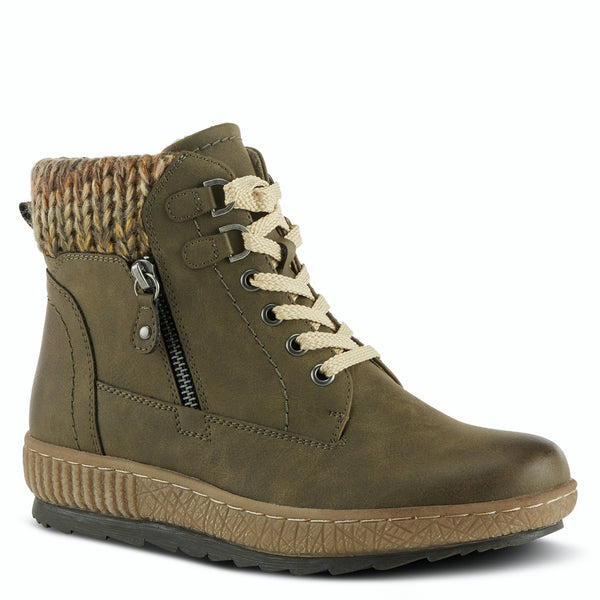Karlene Bootie Olive Green