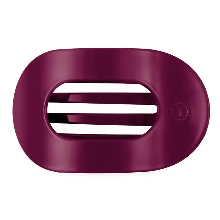 Teleties Small Flat Round Hair Clip Mulberry