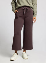 Kit Ribbed Crop Pants Raisin