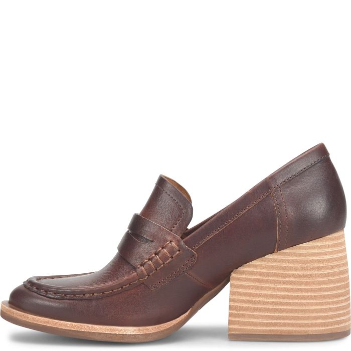 Modeste Heeled Loafers Tan Rum