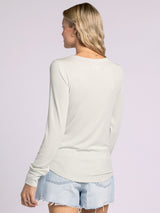 Stacy Long Sleeve Top Aqua Mist