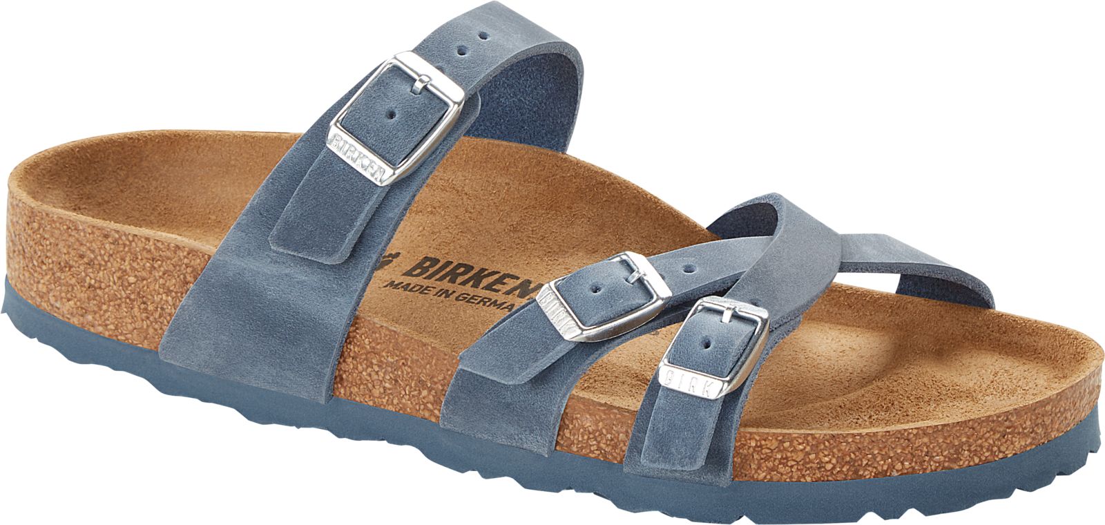 Franca Sandals Dusty Blue Oiled Leather