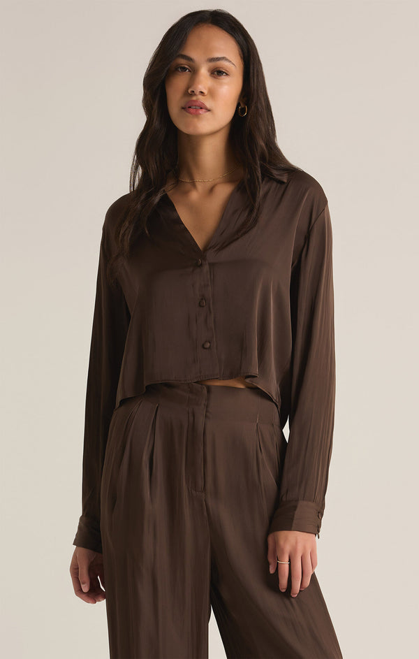 Sante Long Sleeve Shirt Dark Chocolate