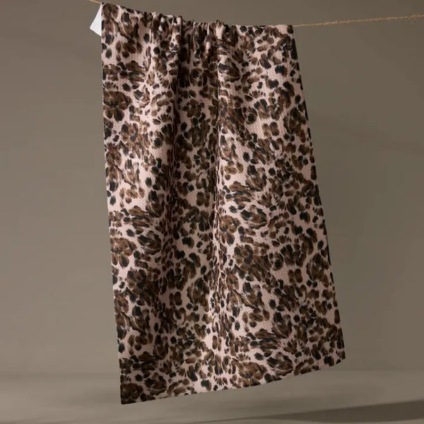 Geometry Tea Towel Umber