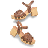 Ester Heeled Sandals Brown Terra