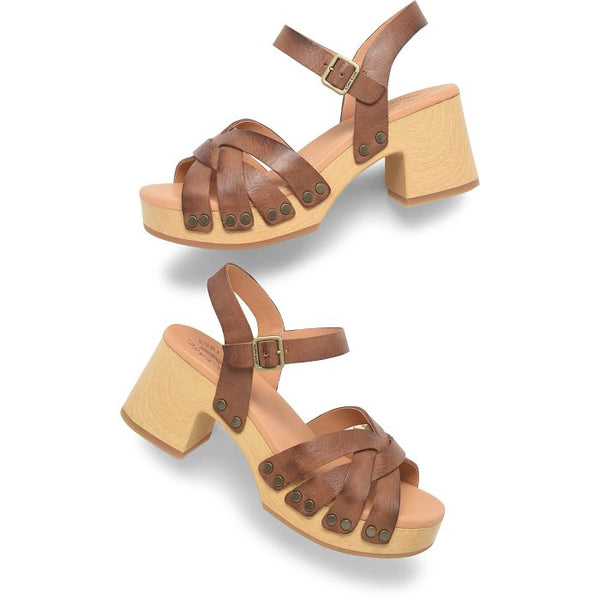 Ester Heeled Sandals Brown Terra