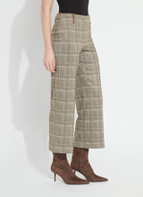 Livia Crop Pants Smoked Green Plaid