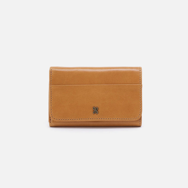 Jill Polished Leather Trifold Wallet