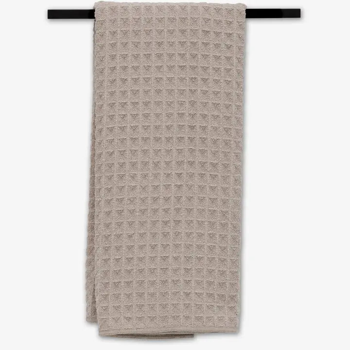 Geometry Waffle Hand Towel Taupe