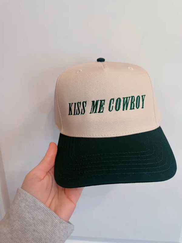 Kiss Me Cowboy Trucker Hat