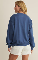 Americana Boyfriend Sweatshirt True Navy