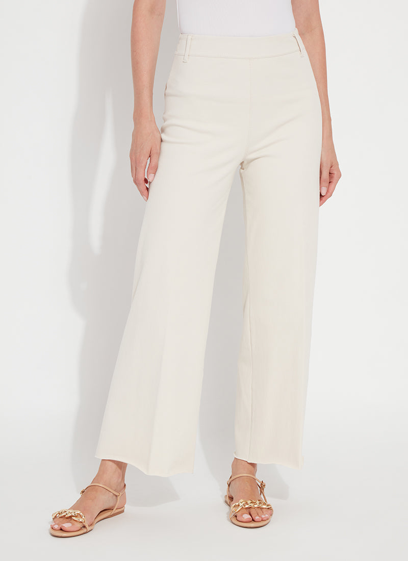 Erin High Waist Wide Leg Denim Pants Oat