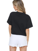 Rock N Roll 1978 Cropped Tee Black
