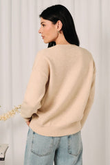 Mallard Duck Pair Sweater Oatmeal