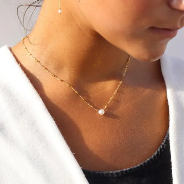 Beaded Pearl Necklace