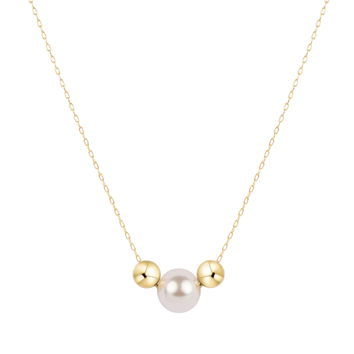 16" Gold Necklace Purpose Pearl