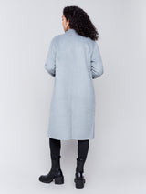 Double Face Wool Long Coat Heather Grey