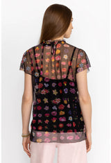 Rheia Mesh Blouse Multi