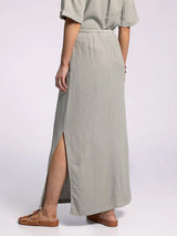 Alcove Tie Waist Skirt Dried Sage