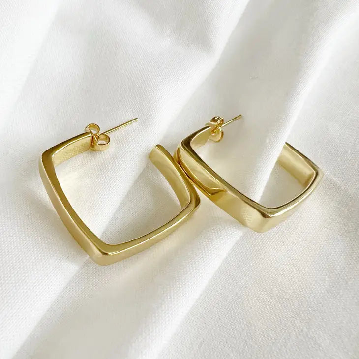 Aries Geometric Hoop Earrings
