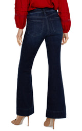 Gia Glider Pintuck Flare Jeans Upland