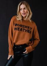 Whiskey Weather Sweater Brown + Black