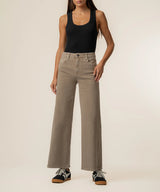 Meg High Rise Wide Leg Pants Milk Tea